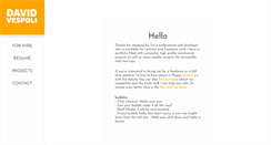 Desktop Screenshot of davidvespoli.com